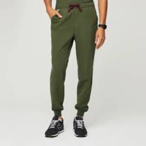 FIGS Tansen Joggers is Dark Olive - Picture 1 of 5